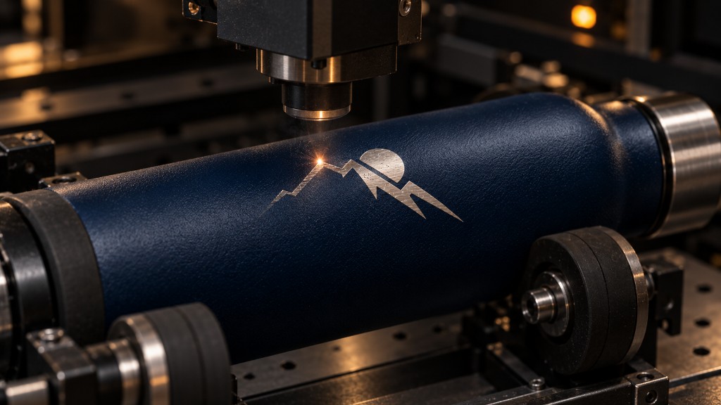 Gravure laser Primtee sur gourde et objets publicitaires personnalisés