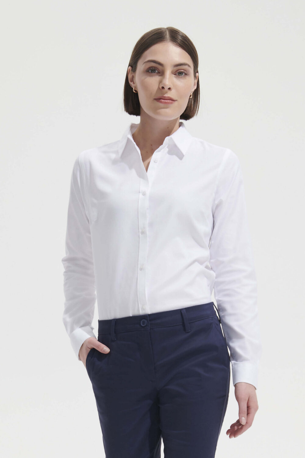 Chemise femme à chevrons