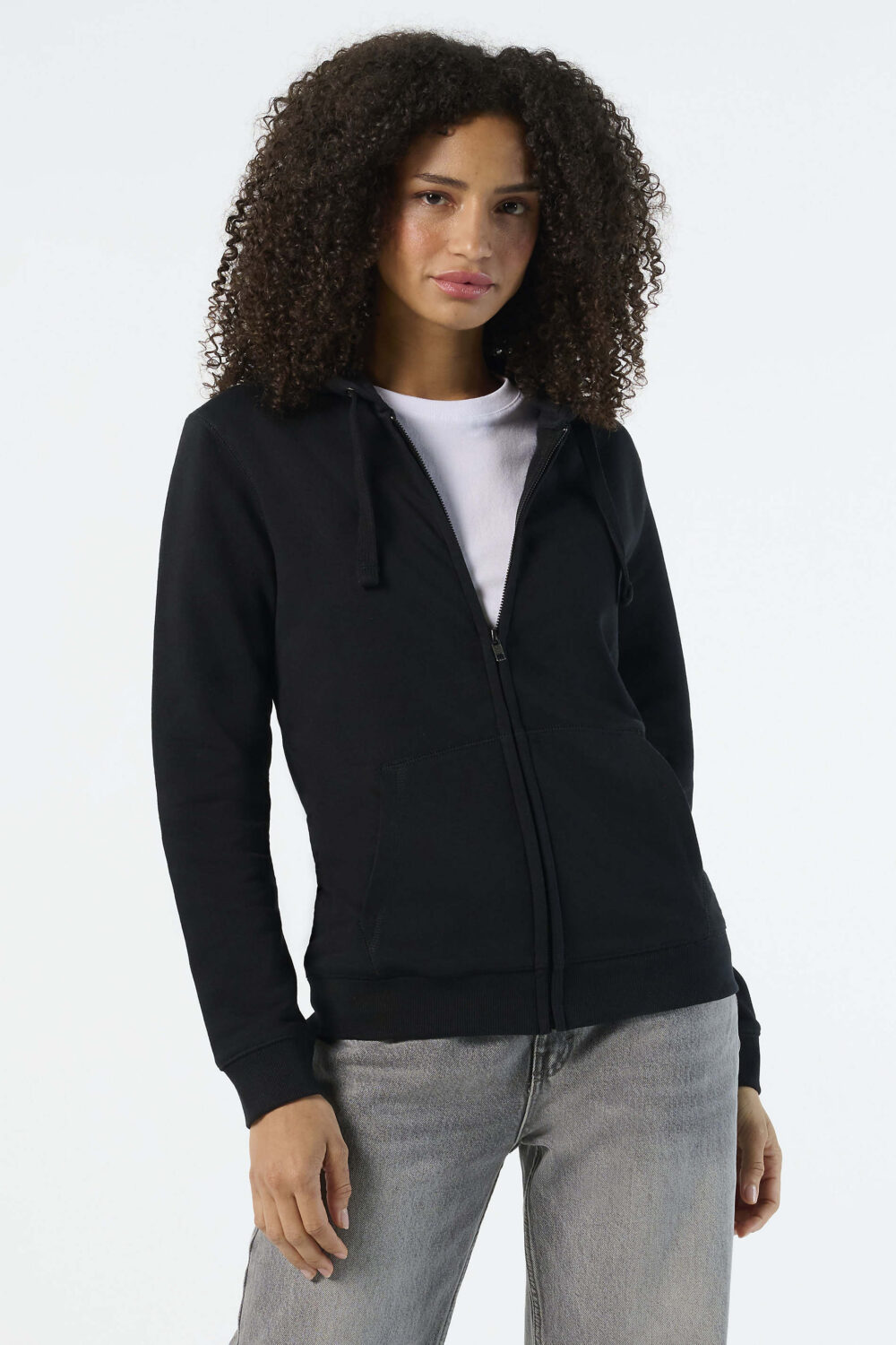 Veste zippée femme à capuche