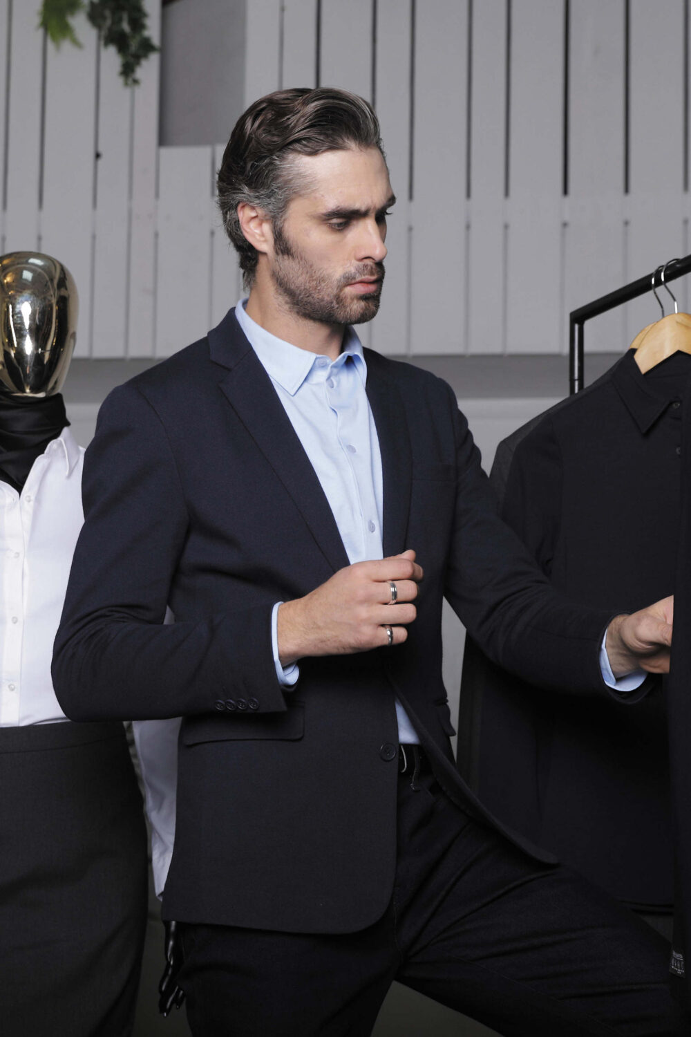 Blazer maille piquée homme