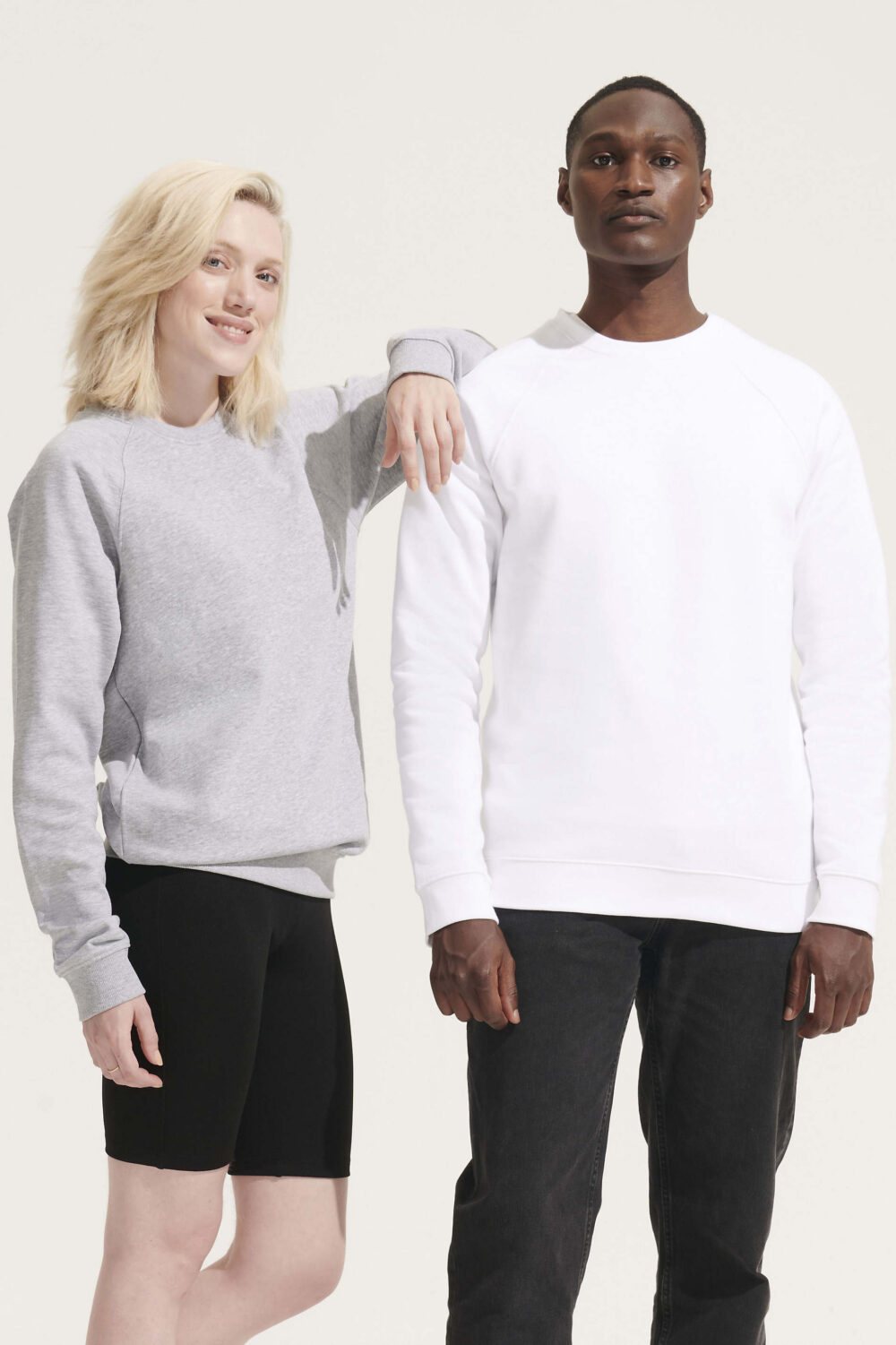 Sweat-shirt unisexe col rond biologique
