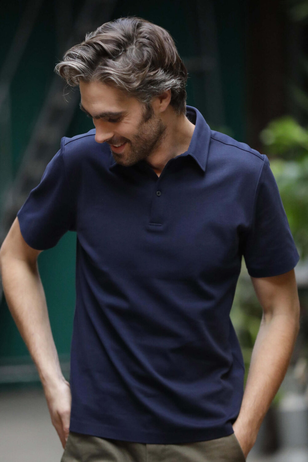 Polo jersey homme