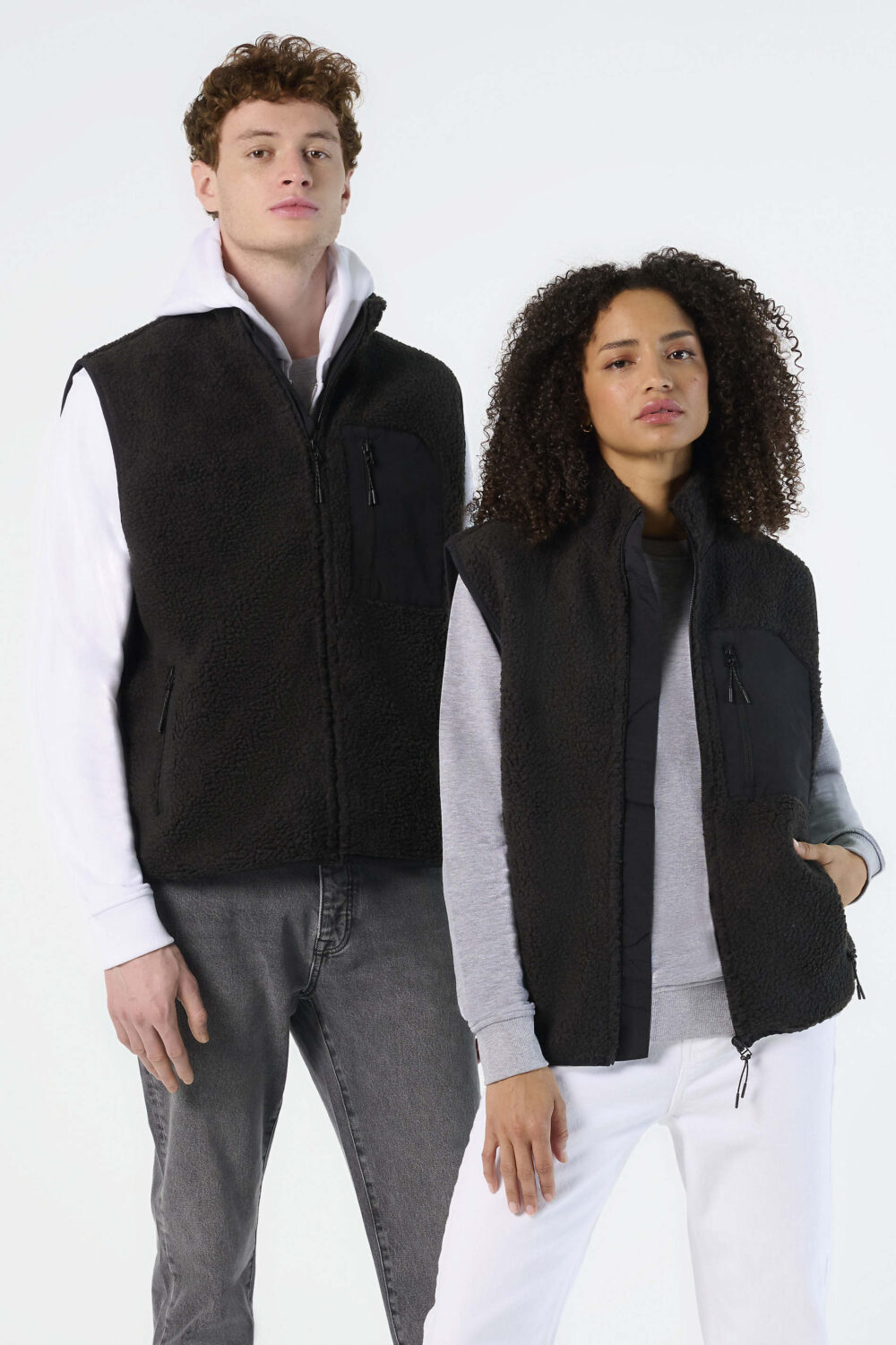 Bodywarmer sherpa unisexe