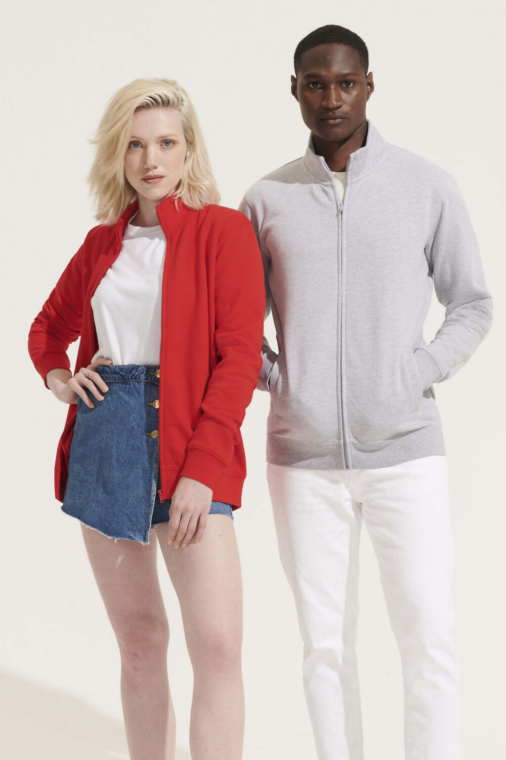 Veste zippée unisexe