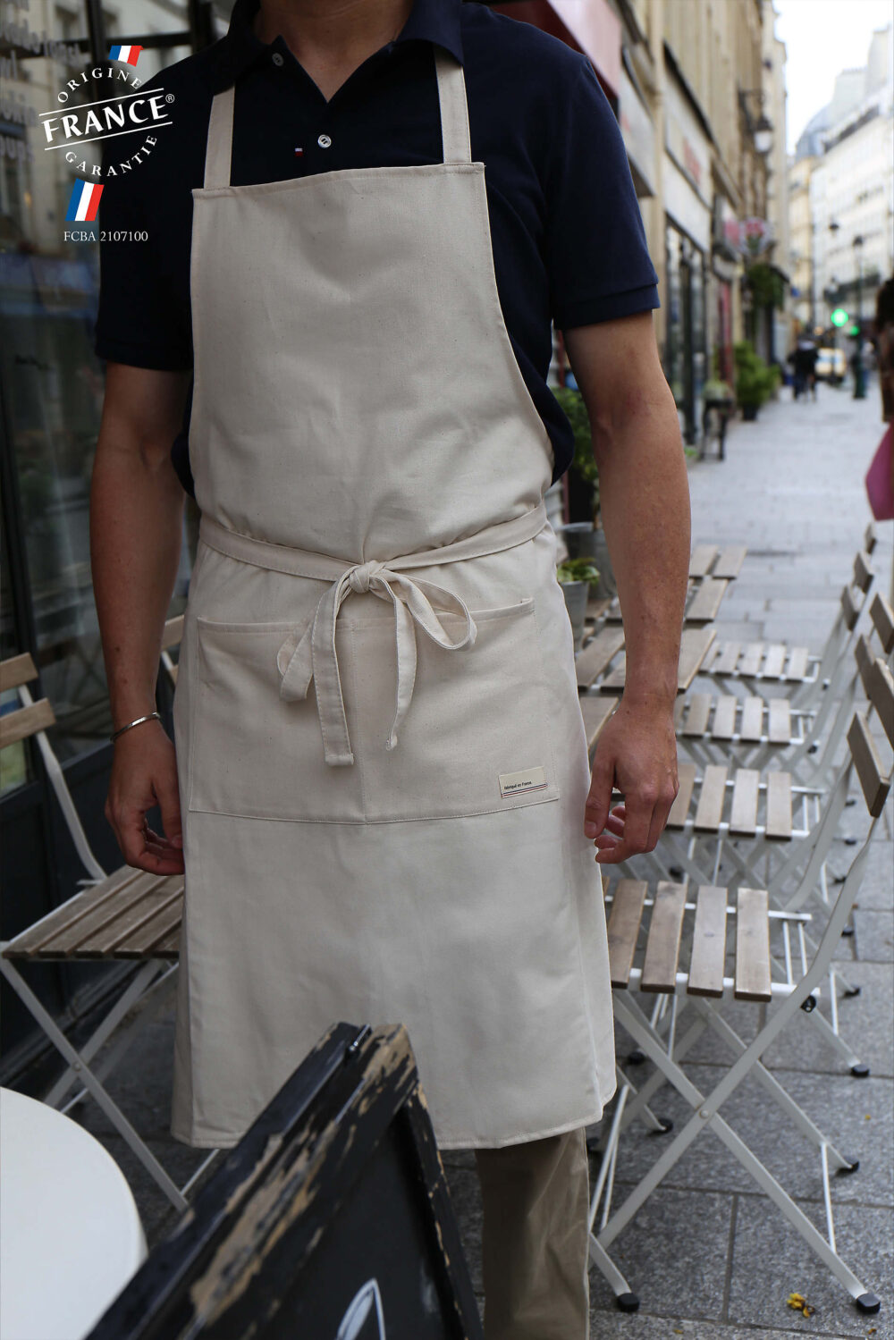 Tablier long fabriqué en France