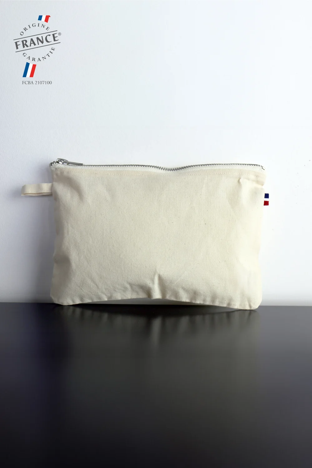 Trousse zippée grand format fabriquée en France