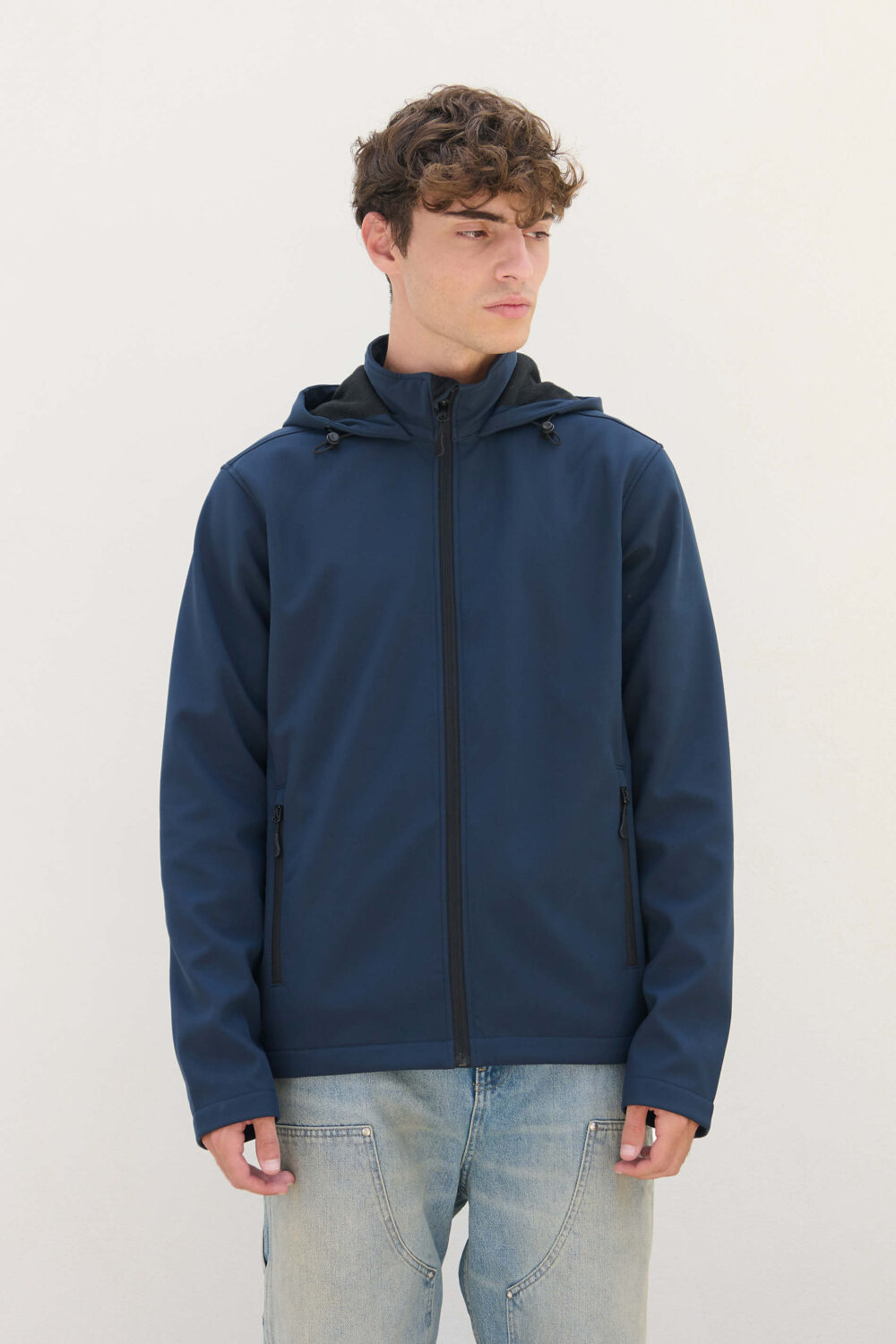 Veste capuche softshell homme