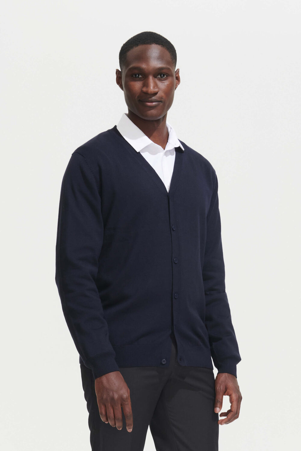 Gilet homme boutonné col v
