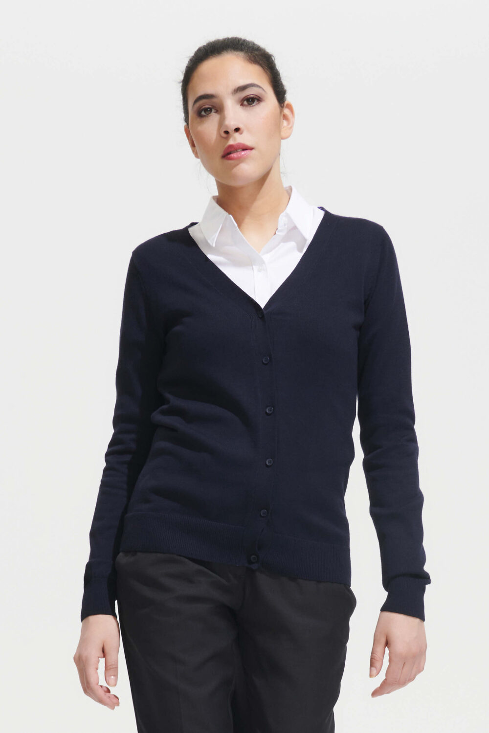 Gilet femme boutonné col "V"