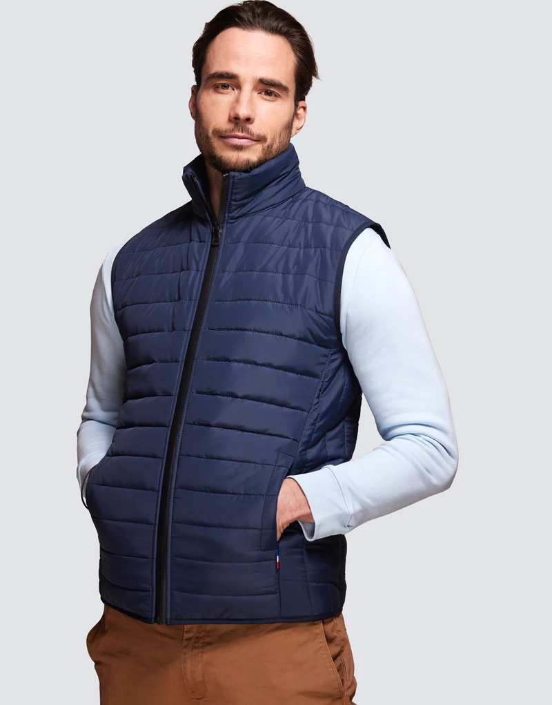 Doudoune sans manche Homme fabriqué en France