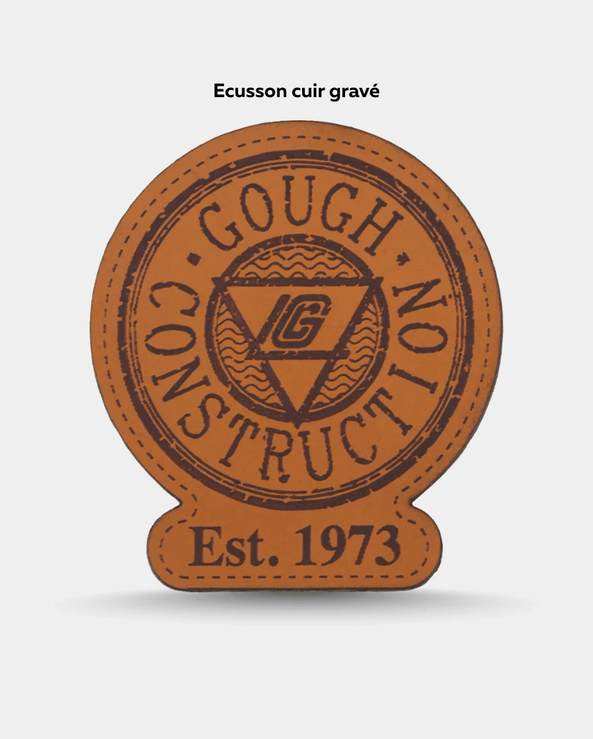 Écusson en cuir